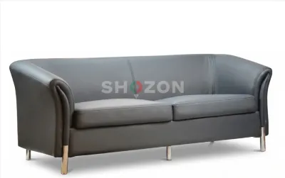 Three-Seater Leather Sofa – Made in UAE