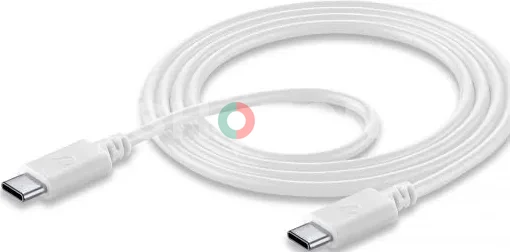 White USB-C to USB-C Charging Cable