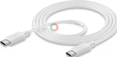 White USB-C to USB-C Charging Cable
