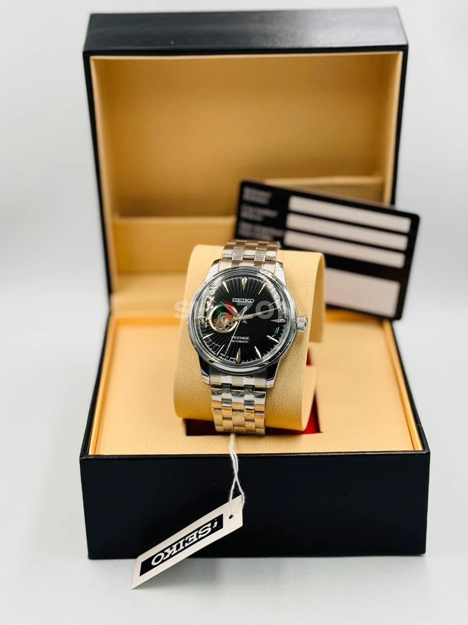 Seiko Presage Automatic Men's Watch Black Dial