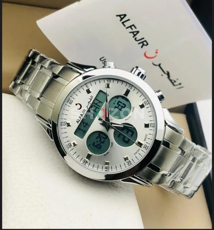 Alfajr Men's Sport Watch Silver