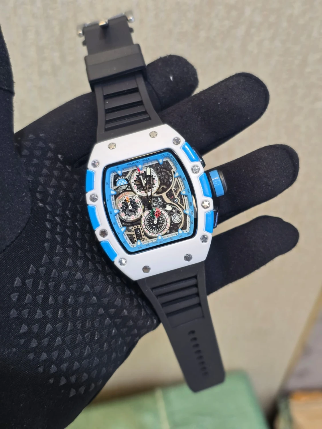 Richard Mille Skeleton Dial Men's Watch