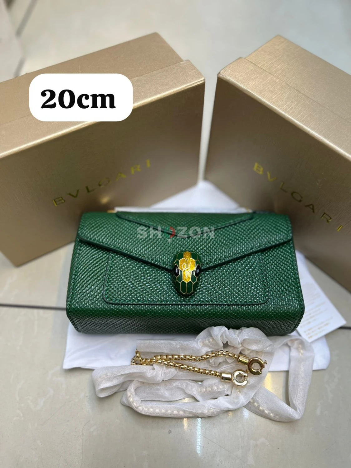 Bvlgari Serpenti Forever Green Women's Handbag