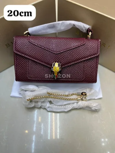 Bvlgari Serpenti Forever Burgundy Women's Handbag