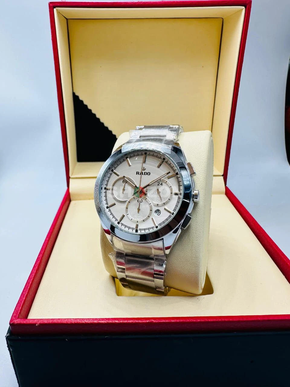 Rado Men's Silver Chronograph Watch