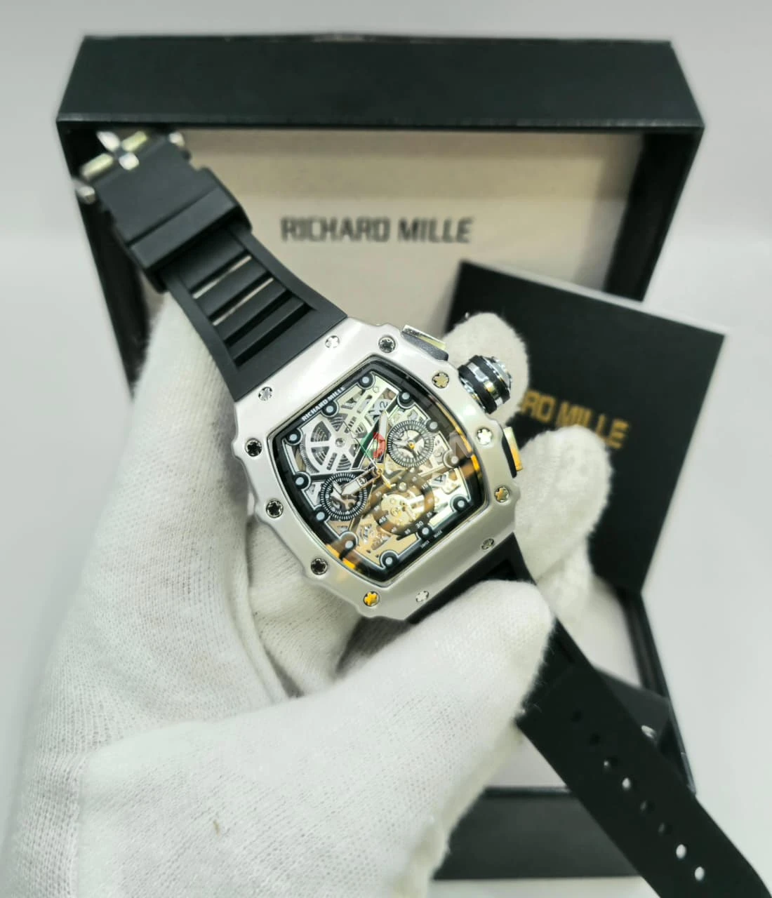 Richard Mille Skeleton Dial Men's Watch