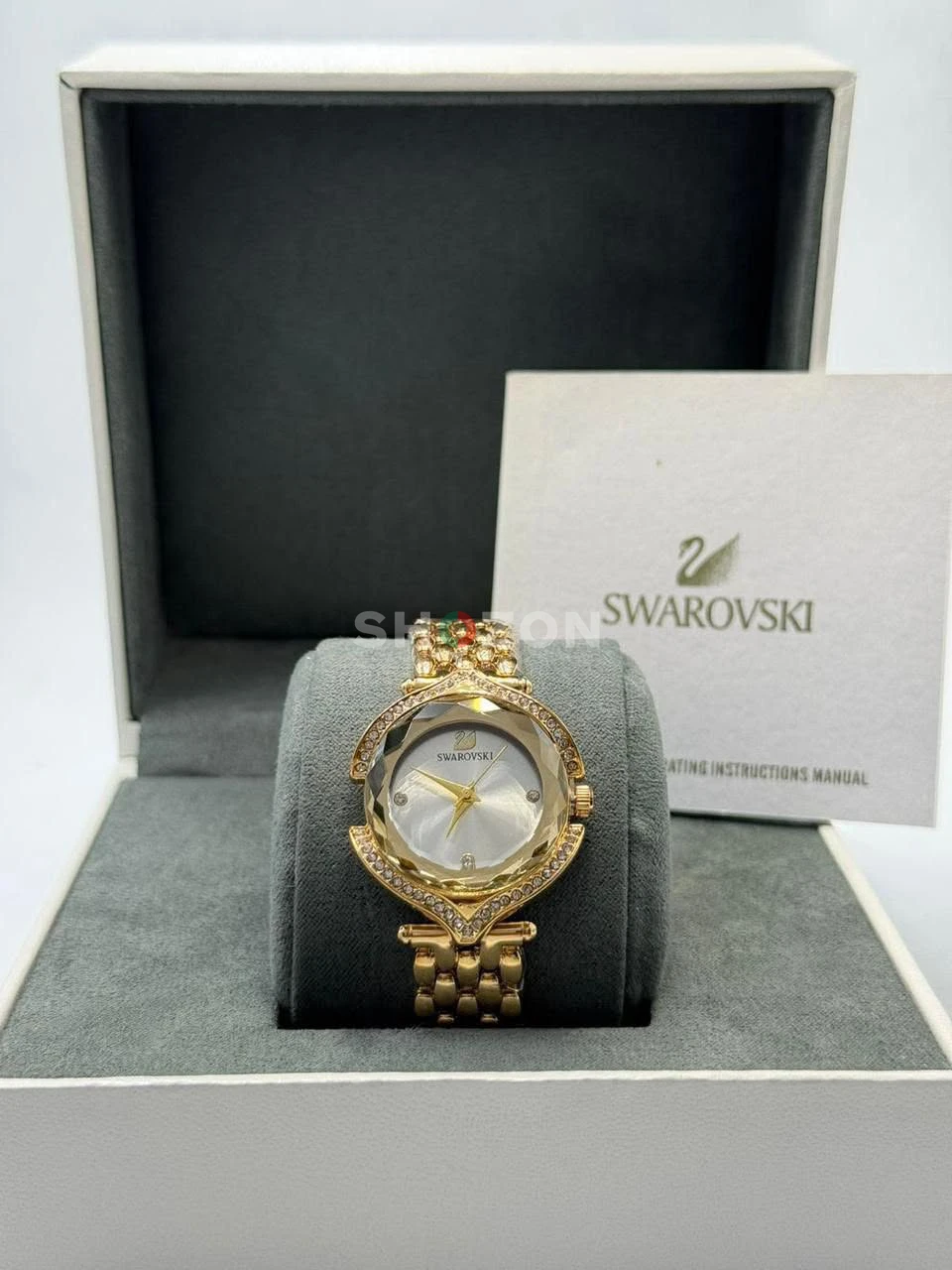 Swarovski Gold Women's Watch with Crystals