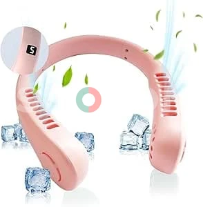 Portable Neck Fan in Pink