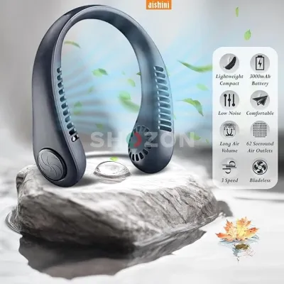 Aishini Portable Neck Fan Bladeless Rechargeable