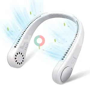 Portable Neck Fan Rechargeable White