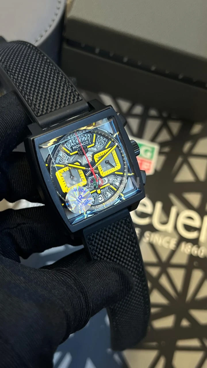 TAG Heuer Monaco Skeleton Men's Watch Black