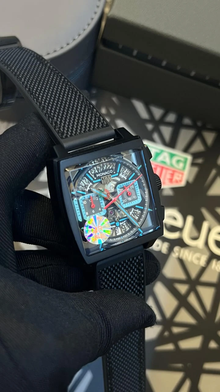 TAG Heuer Monaco Skeleton Men's Watch Black