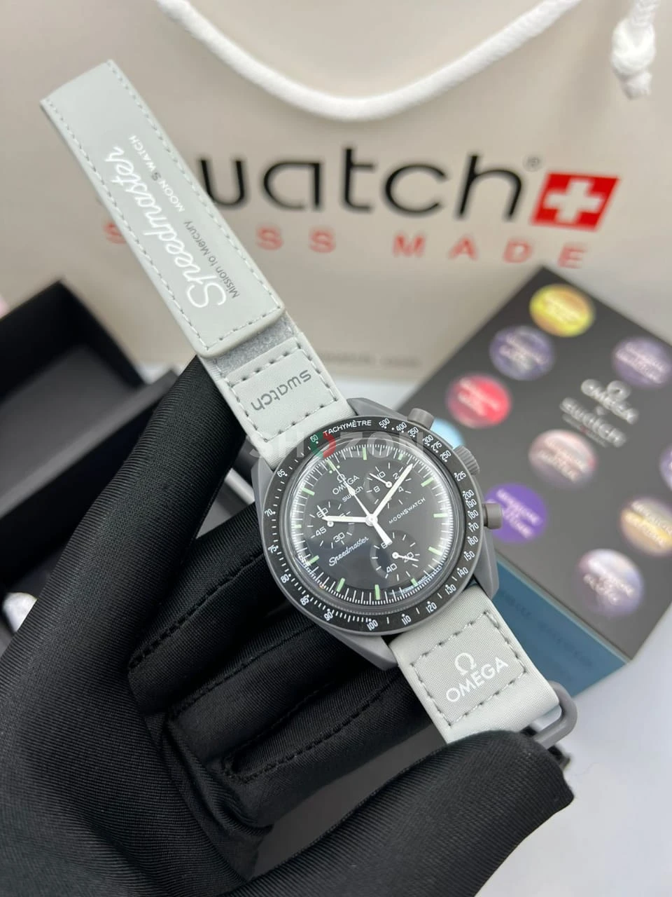 Omega x Swatch Speedmaster MoonSwatch Grey Watch