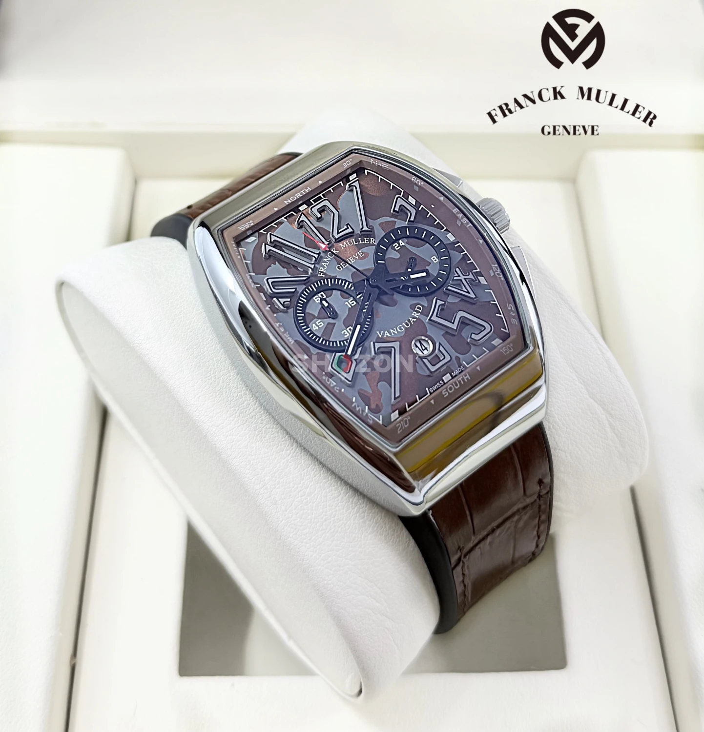 Franck Muller Vanguard Men's Watch Brown Leather