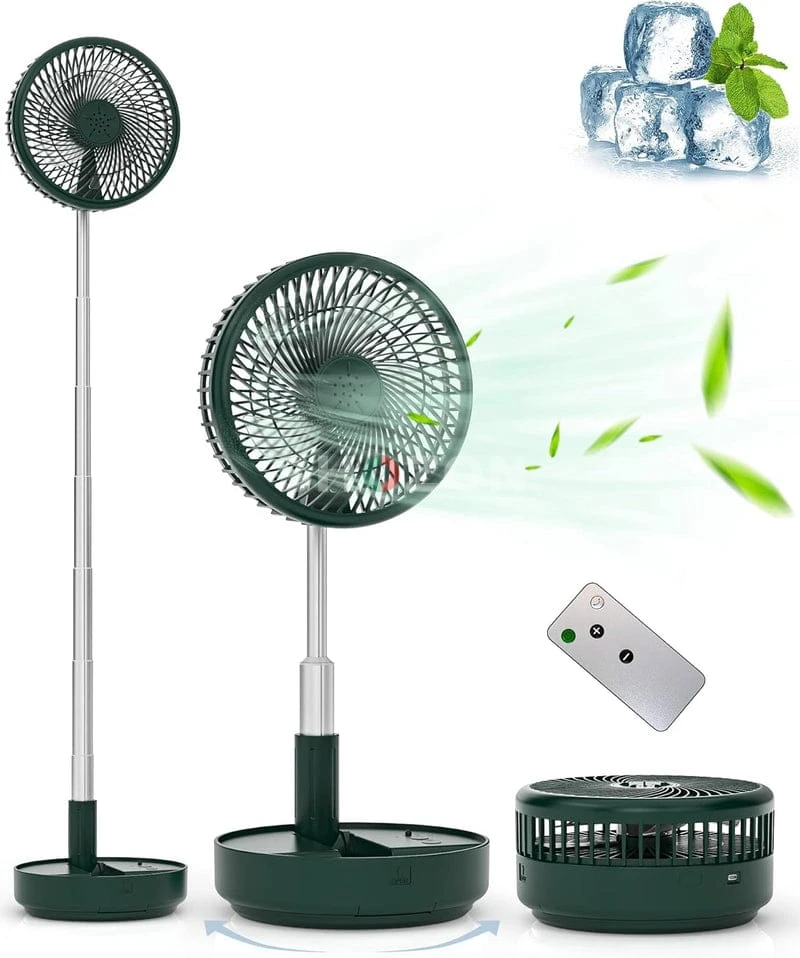 Adjustable Foldable Stand Fan with Remote Control