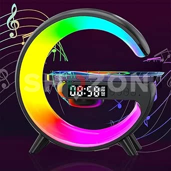 RGB LED Digital Alarm Clock with Bluetooth Speaker