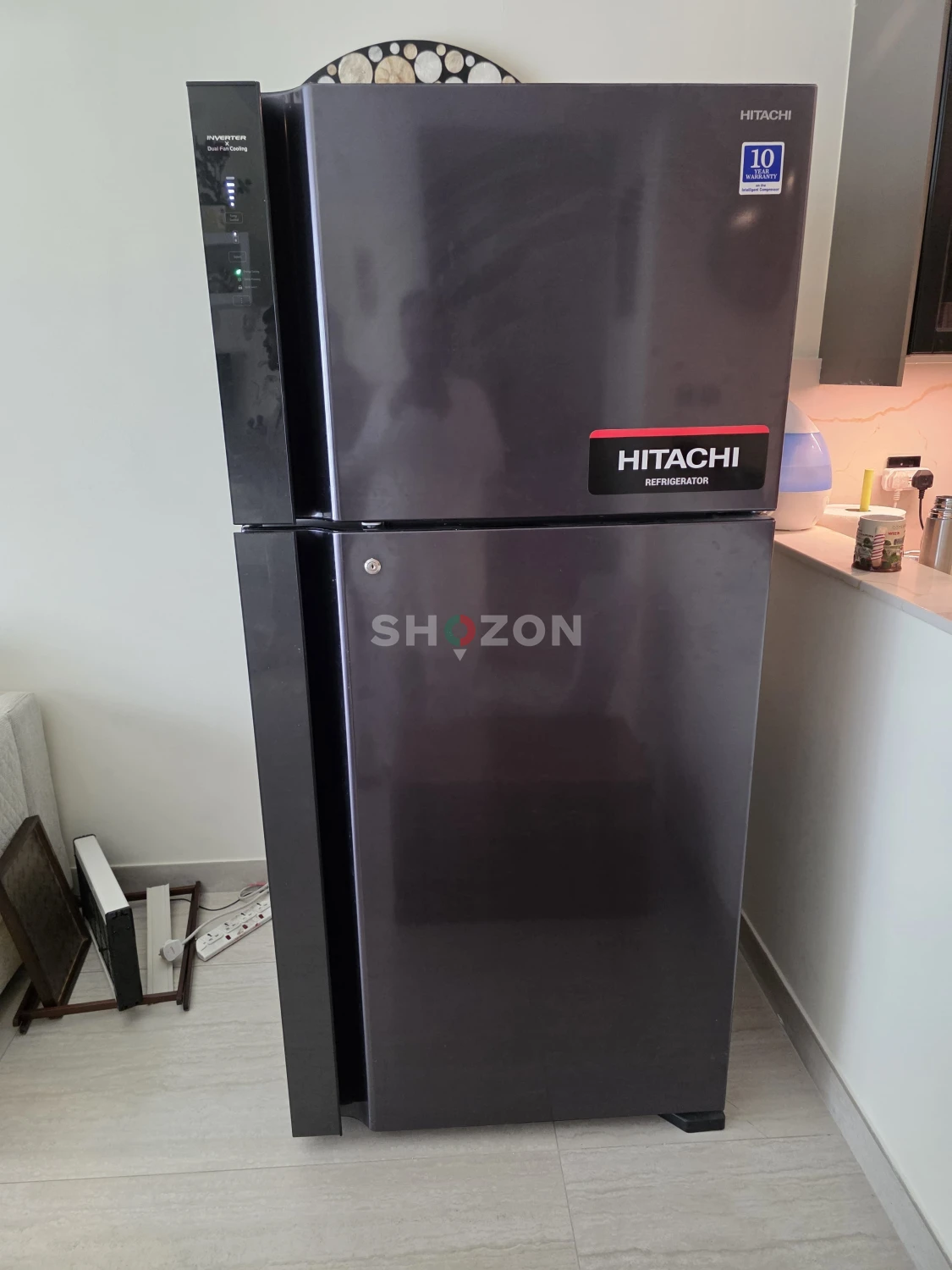 Hitachi Refrigerator Grey Inverter