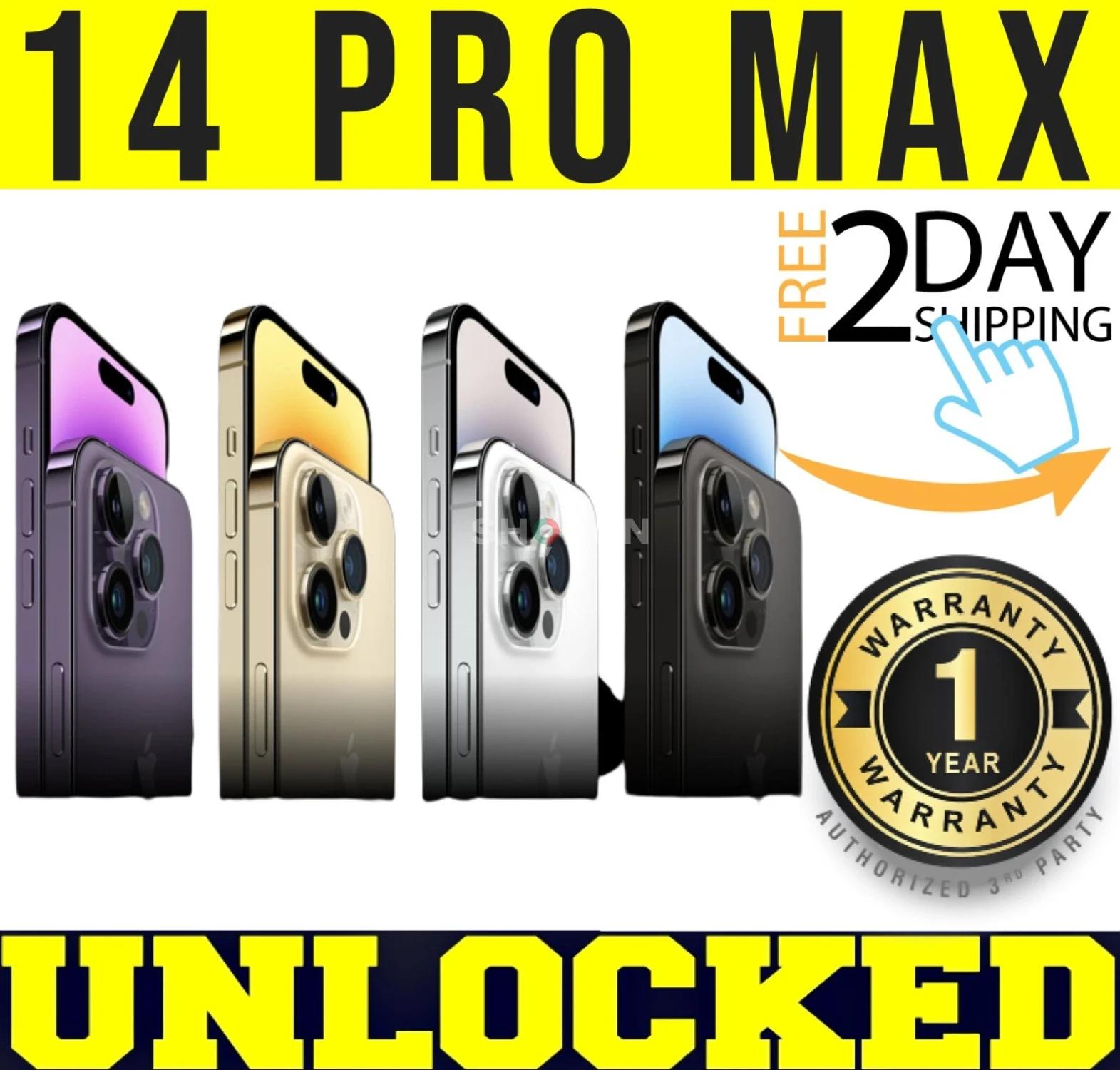 APPLE IPHONE 14 PRO MAX 128GB 256GB 512GB 1TB (FACTORY UNLOCKED)