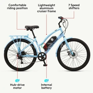 Schwinn - EC1 Electric Cruiser-Style Bicycle
