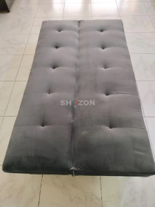 Modern Grey Sofa bed with Gold Legs