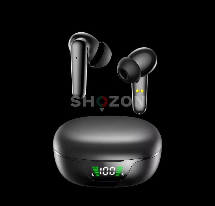 Wireless Earbuds with Charging Case and LED Display