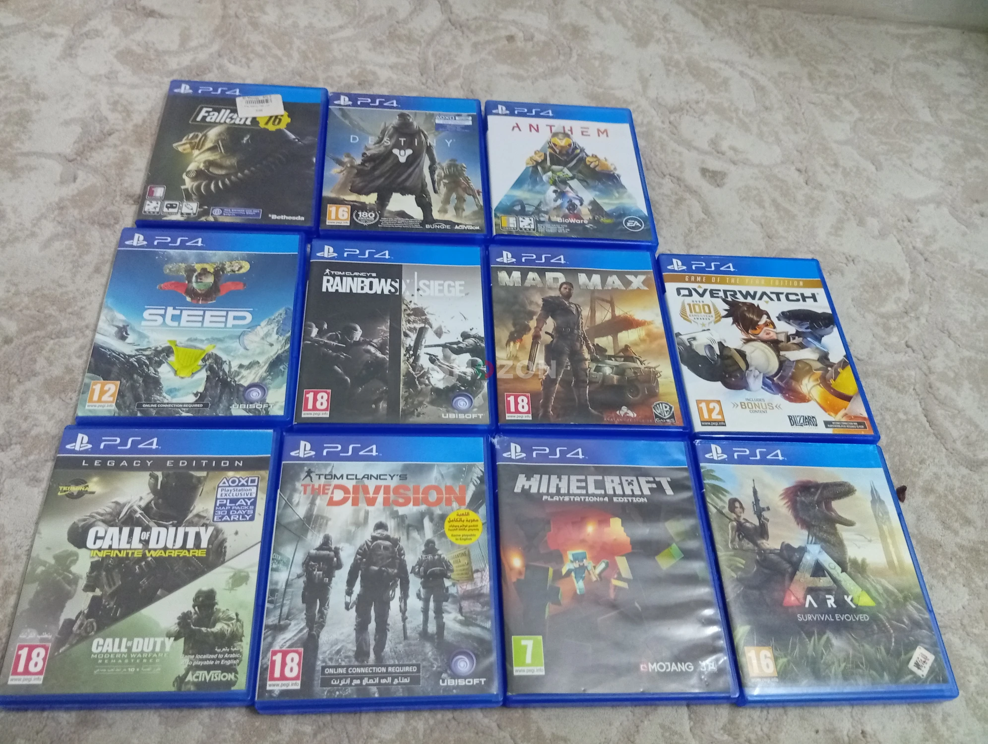 PS4 games discs for sale