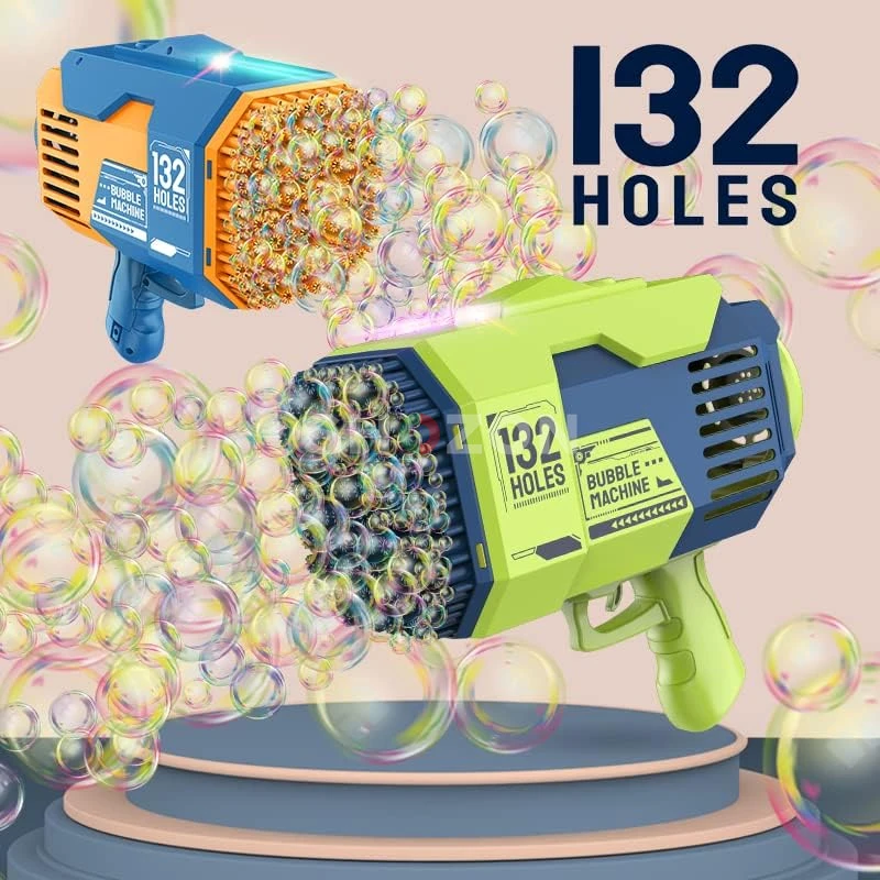 132 Holes Bubble Machine Gun Toy
