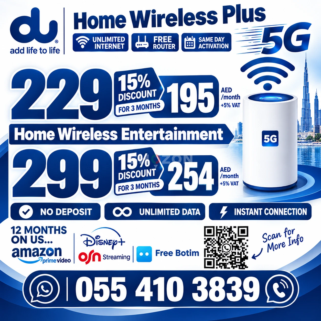 du home wifi 15% discount 