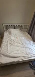 Large & Strong White Bed Frame for Sale