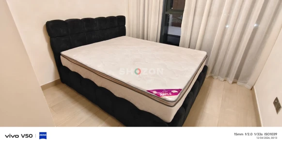 Ef furniture velvet upholstered bed brand new