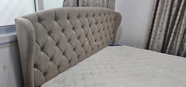 Ef furniture velvet upholstered bed brand new