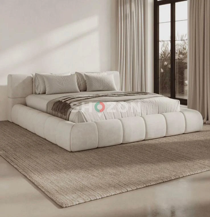 Queen size bed brand new in velvet