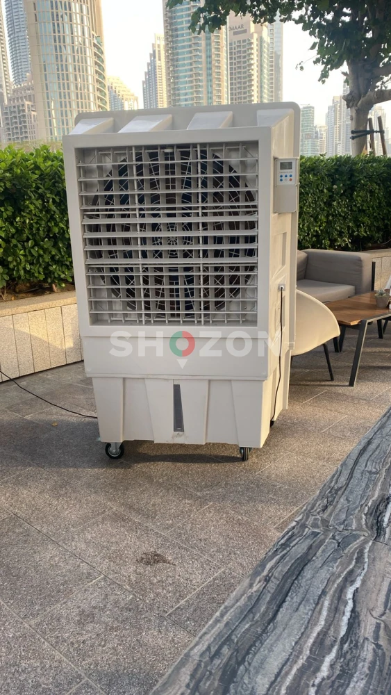 Climate Plus Industrial Outdoor Air Cooler, CM-23000, 1100W, 23000 Cu.Mtr/Hr, 150 Ltrs Tank Capacity, White 