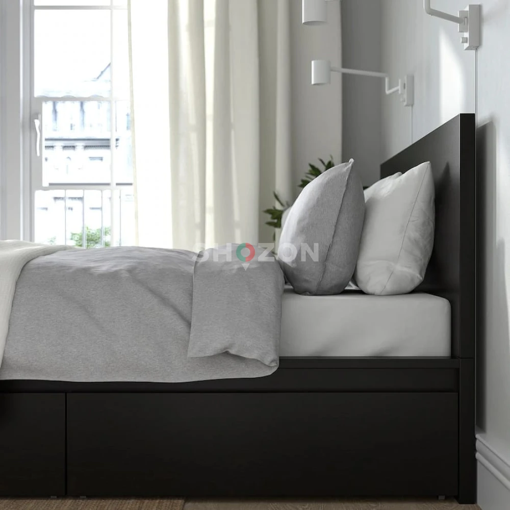 Double size bed with mattress IKEA 