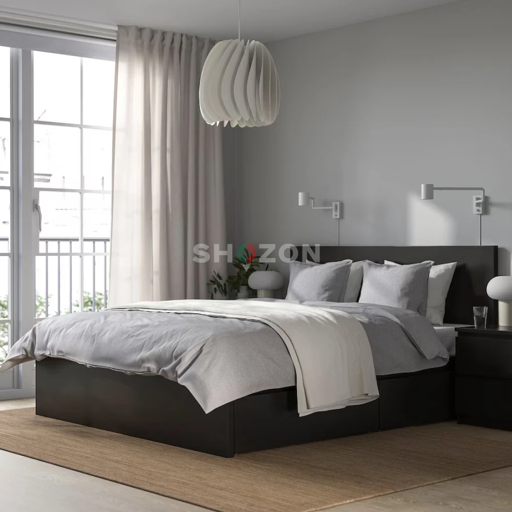 Double size bed with mattress IKEA 